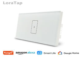 Foto van Elektrisch installatiemateriaal wifi light switch 2500w touch us eu type tuya smart life app remote 