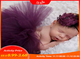 Foto van Baby peuter benodigdheden newborn photography props girls princess tutu skirt headband new born girl