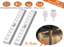 Foto van Lampen verlichting led under cabinet light usb rechargeable motion sensor closet lights wireless mag