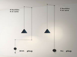 Foto van Lampen verlichting modern light e14 hanging lamp black metal suspension lighting for bbedside restau