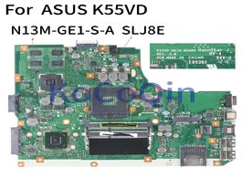 Foto van Computer kocoqin laptop motherboard for asus k55vd core slj8e n13m ge1 s a1 mainboard rev.3.0 tested