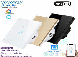 Foto van Elektrisch installatiemateriaal smart touch switch wifi network connection mobile phone app remote c