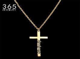 Foto van Sieraden personalized customized name necklaces custom namplate necklace stainless steel old cross h