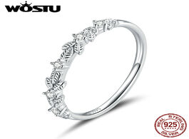 Foto van Sieraden wostu vintage vine ring 925 sterling silver bright zircon for women wedding anniversary fin