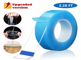 Foto van Huis inrichting multifunction removable washable double sided adhesive strips reusable nano tape sea