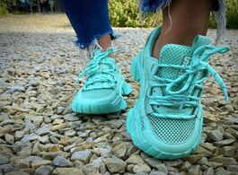 Foto van Schoenen women sneakers platform shoes breathable lace up zapatos de mujer hoes casual torre ladies 
