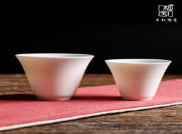 Foto van Huis inrichting dehua ceramic whiteware tea set jade porcelain teacup small number kung fu cup teacu