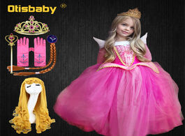 Foto van Baby peuter benodigdheden hot halloween children girls aurora princess dress kids cosplay sleeping b