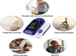 Foto van Schoonheid gezondheid portable pulse oximeter fingertip oled with case spo2 pul