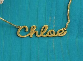 Foto van Sieraden personalized custom name necklaces nameplate jewelry 2020 stainless steel customized letter