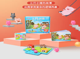 Foto van Speelgoed children block colorful board game challenge three little pigs for kids christmas gift edu