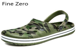 Foto van Sport en spel 2020 unisex hollow camouflage green outdoor sandals women slippers men light sandalias
