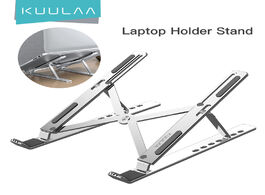 Foto van Computer kuulaa laptop holder for macbook air pro notebook stand bracket foldable aluminium alloy pc