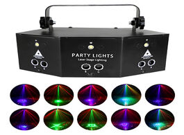 Foto van Lampen verlichting 9 eyes laser stage projector with controller for disco party strobe lights effect