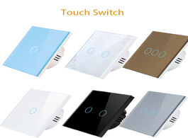 Foto van Elektrisch installatiemateriaal vrey eu standard touch switch interruptor switches ac100 220v wall