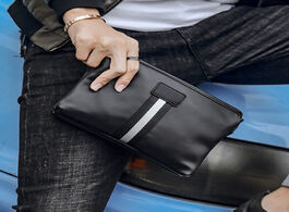 Foto van Tassen brand men clutches bags high quality pu leather business purse handbags fashion new man walle