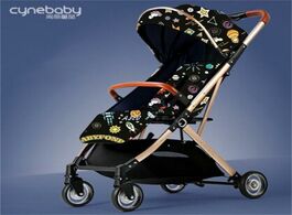 Foto van Baby peuter benodigdheden 5.8kg light stroller high view umbrella newborn carriage sit and lie down 