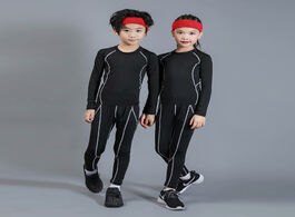 Foto van Sport en spel boys ski in winter thermal underwear sets kids functional shirts and pants girls sport