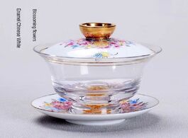 Foto van Huis inrichting ceramic enamel glass gai wan cha venti sancai teacup tea generator with hand sopera 