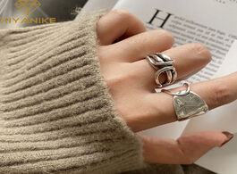 Foto van Sieraden xiyanike new fashion 925 sterling silver width rings for women couples personality jewelry 
