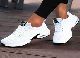 Foto van Schoenen women lightweight sneakers air cushion ladies trainers basket tenis casual white platform f