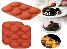 Foto van Huis inrichting b 6 cavity hemispherical silicone cake mold muffin cup bakeware cupcake cookies choc