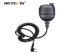 Foto van Telefoon accessoires retevis hk008 2 pin rechargeable mic speaker adjustable volume for kenwood baof