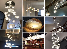 Foto van Lampen verlichting modern led crystal chandelier lighting large hanging lights orb cristal lamps for