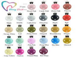 Foto van Baby peuter benodigdheden new colors !!! 10 pcs silicone teether clips round diy pacifier dummy chai