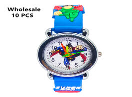 Foto van Horloge wholesale 10 pcs luxury baby educational time toy cartoon superman children watch boys girls