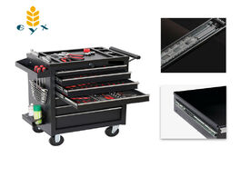 Foto van Auto motor accessoires repair tool cart set seven drawer multi function cabinet box metal workshop