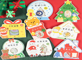 Foto van Kantoor school benodigdheden 40 pcs pack merry christmas series bullet scrapbooking sticker craft di