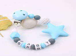 Foto van Baby peuter benodigdheden personalised name silicone pacifier clips chain nipple holder infant feedi