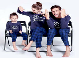 Foto van Baby peuter benodigdheden 2020 family matching christmas pajamas set blue xmas look adult kids plaid