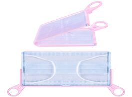 Foto van Huis inrichting portable silicone mask storage clip foldable face temporary recyclable bag box plast