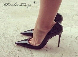 Foto van Schoenen elisabettang shoes woman high heels pumps 12cm tacones bridal estiletos mujer 2019 women se