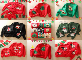 Foto van Baby peuter benodigdheden thick family christmas sweaters new year look matching outfits santa claus