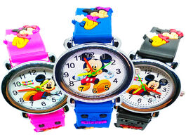 Foto van Horloge cartoon mickey kids quartz watches children watch boys girls clock silicone strap crystal br