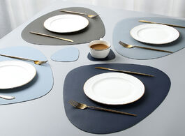 Foto van Huis inrichting placemat table mat tableware pad pu leather waterproof heat insulation non slip soft