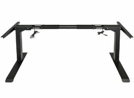 Foto van Meubels electric stand up desk frame w dual motor height adjustable standing base