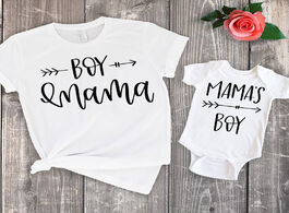 Foto van Baby peuter benodigdheden 2020 mom and son matching clothes family look summer shirts mama little bo