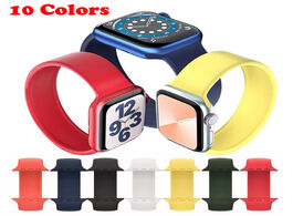 Foto van Horloge strap for apple watch 5 band 44mm 40mm iwatch bands 38mm 42mm belt solo loop bracelet watchb
