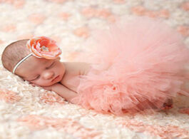 Foto van Baby peuter benodigdheden cute princess newborn photography props infant costume outfit with flower 