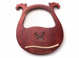 Foto van Sport en spel mahogany wood harp 16 string tone portable lyre musical instrument gift w91c