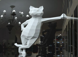 Foto van Speelgoed 50cm lovely cat paper 3d diy manual creative home decorations wall decor hand made cute ge