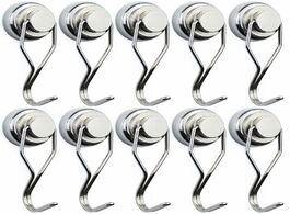 Foto van Huis inrichting 10 rotatable strong magnetic hooks durable neodymium rotating magnets kitchen bathro