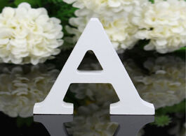 Foto van Huis inrichting hot! 1pc 8cm white wooden letter english alphabet diy personalised name design art c