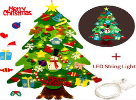 Foto van Speelgoed diy crafts led felt christmas tree toys door wall ornaments fake kids toy party decoration