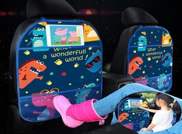 Foto van Baby peuter benodigdheden cartoon car seat back protector organizer tablet stand hanging bag storage