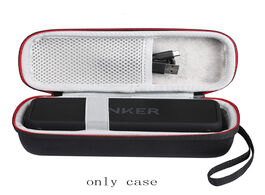 Foto van Elektronica portable wireless bluetooth eva speaker case for anker soundcore 2 with mesh dual pocket